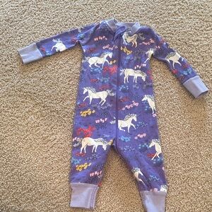 Hanna Andersson Purple Unicorn Kids Footie